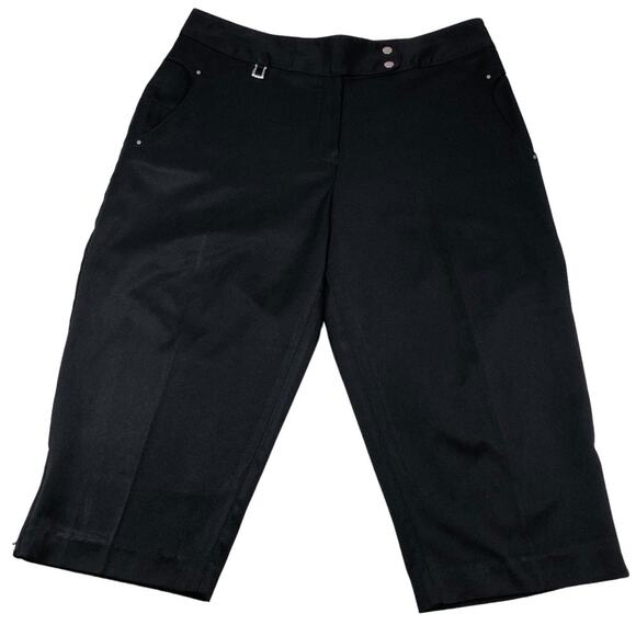 Bette & Court black cropped pants size 10 - Picture 1 of 9